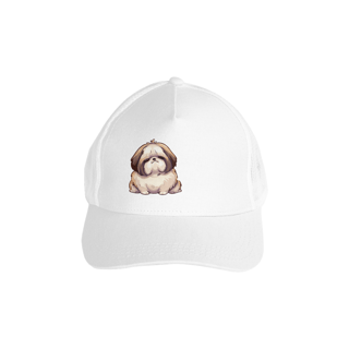 Nome do produto Boné Americano com Tela - Fat Shih-tzu - Modelo 1