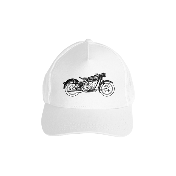 Boné Americano com Tela - Moto Antiga 1