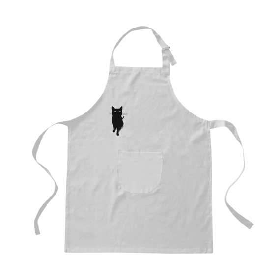 Avental de Brim - Black Cat 1