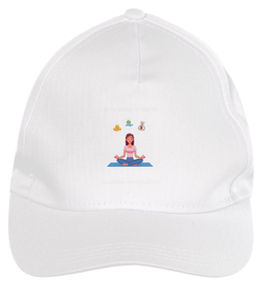 Nome do produto Boné de Brim - Branca - Se eu posso imaginar, eu posso materializar!!! Modelo 1