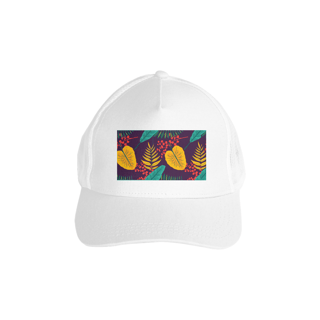 Nome do produto Boné Americano com Tela - Floral 2