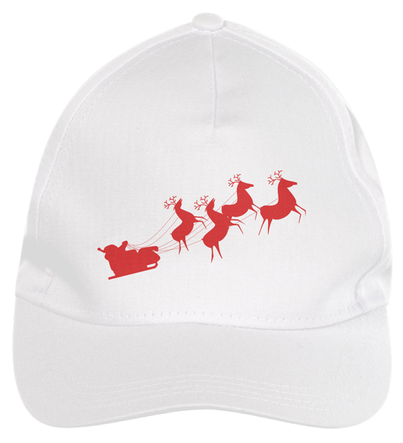 Boné de Brim - Papai Noel 2 - Vermelho