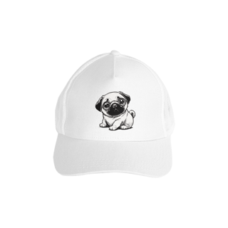 Nome do produto Boné Americano com Tela - Fat Pug 1