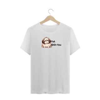 Nome do produto T-Shirt Plus Size - Fat Shih-tzu - Modelo 1
