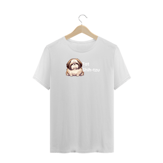 Nome do produto T-Shirt Plus Size - Fat Shih-tzu - Modelo 1