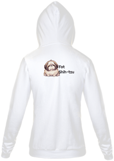 Nome do produto Moletom com Zíper - Fat Shih-tzu - Modelo 1
