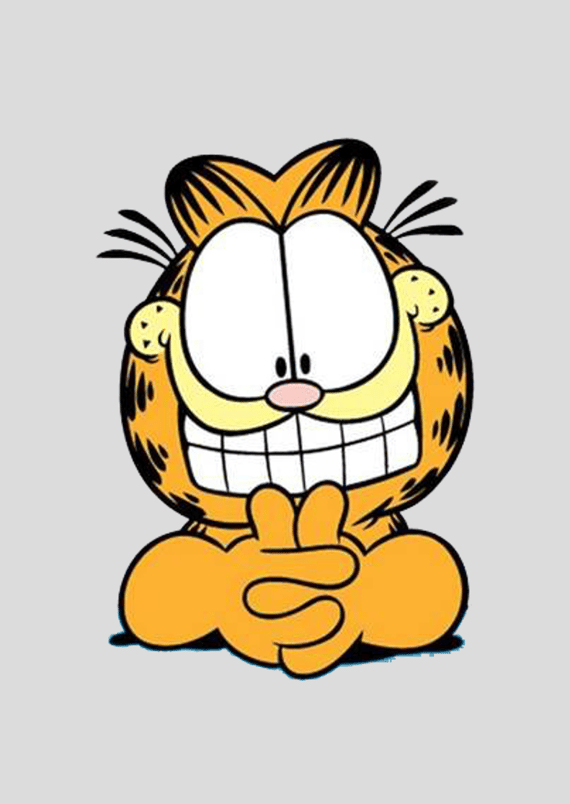 Poster Retrato - Garfield Sorrindo - Model 1