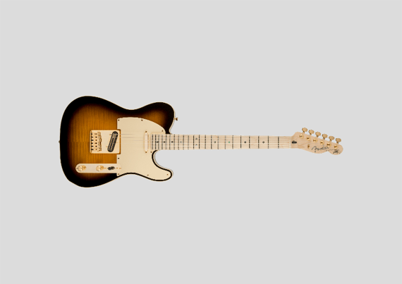 Poster Paisagem - Guitarra Fender Telecaster Richie Kotzen Siganture Tobacco Burst - Model 1