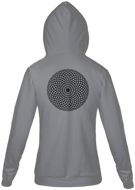 Moleton com zíper unissex - Mandala 1