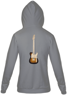 Nome do produto Moletom Zíper - Guitarra Fender Telecaster Richie Kotzen Siganture Tobacco Burst - Model 1