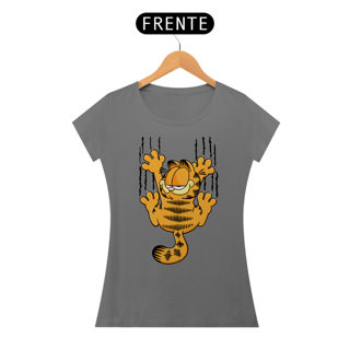 Nome do produto Camiseta Baby Look Estonada - Garfield Agarradinho - Model 1
