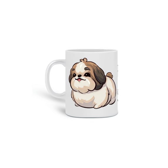 Caneca Cerâmica - Fat Shih-tzu - Modelo 4