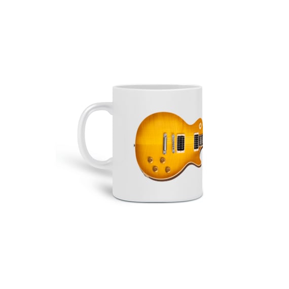 Caneca Cerâmica - Guitarra Gibson Les Paul Standard 50s Faded Vintage Honey Burst