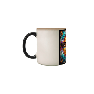 Nome do produto Caneca Mágica- Jesus - Vitral 1