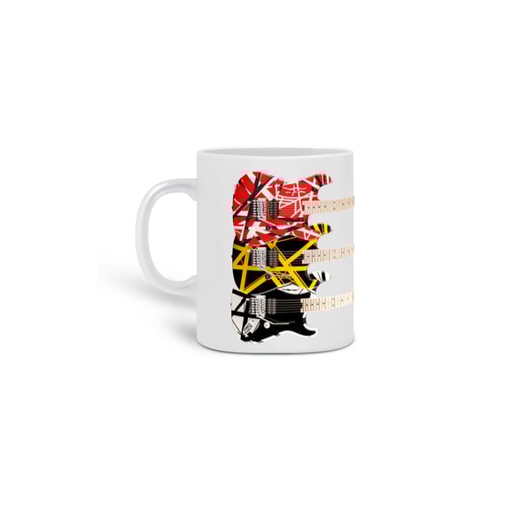 Caneca Cerâmica - Guitarras EVH Striped Series - Full Set - Model 3