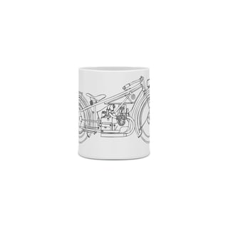 Caneca Cerâmica - Moto Antiga 2