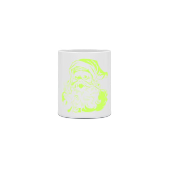 Caneca Cerâmica - Papai Noel 1 - Verde 1