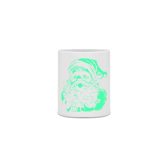 Caneca Cerâmica - Papai Noel 1 - Verde 2