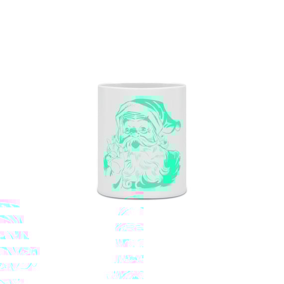 Caneca Cerâmica - Papai Noel 1 - Verde 3
