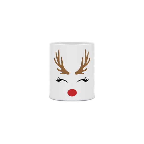 Caneca Cerâmica - Rena Natalina 1