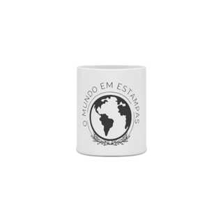 Nome do produto Caneca Cerâmica - O Mundo Em Estampas - Logo Preto