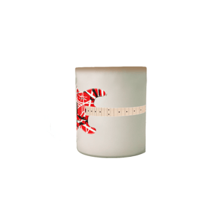 Nome do produto Caneca Mágica - Guitarra EVH Striped Series Red Black White