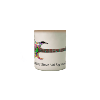 Nome do produto Caneca Mágica - Guitarra Ibanez PIA77 Steve Vai Signature Multicolor Swirl