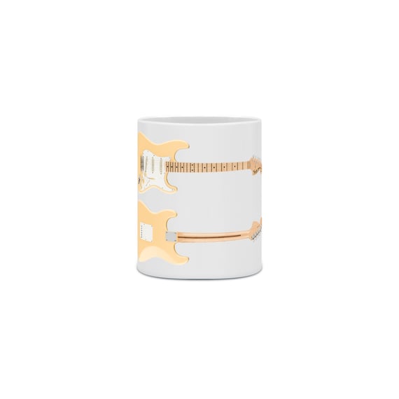 Caneca Cerâmica - Guitarra Fender Stratocaster Yngwie Malmsteen Signature - Model 2
