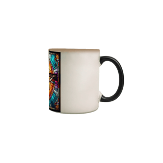 Nome do produto Caneca Mágica- Jesus - Vitral 1