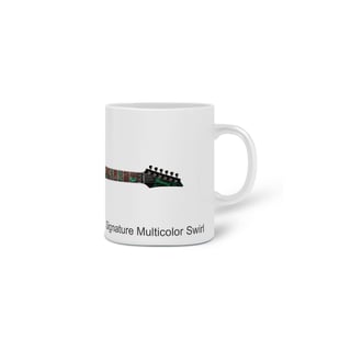 Nome do produto Caneca Cerâmica - Guitarra Ibanez PIA77 Steve Vai Signature Multicolor Swirl