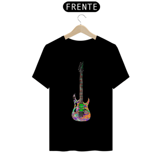 Nome do produto T-Shirt Prime - Guitarra Ibanez PIA77 Steve Vai Signature Multicolor Swirl