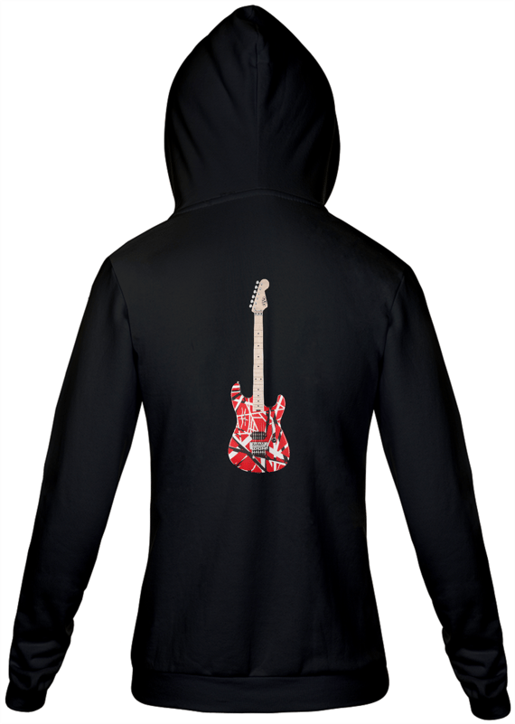 Guitarra EVH Striped Series Red Black White