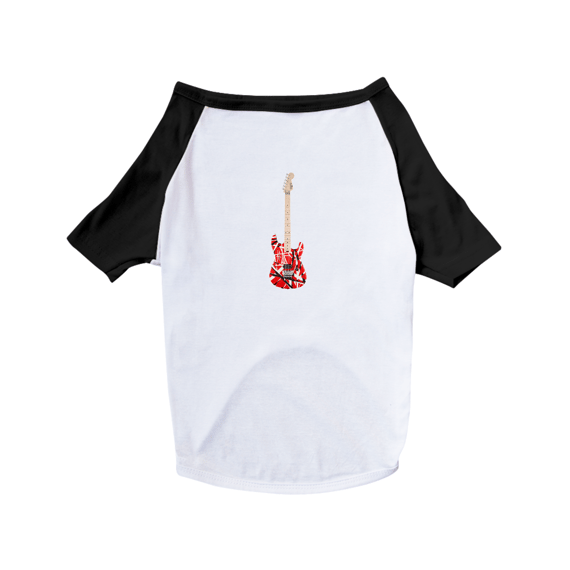 Guitarra EVH Striped Series Red Black White