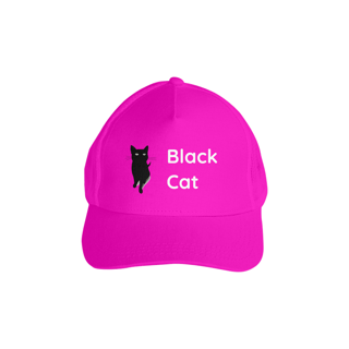 Nome do produto Boné Americano com Tela - Black Cat 1