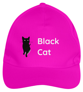 Nome do produto Boné de Brim - Black Cat 1
