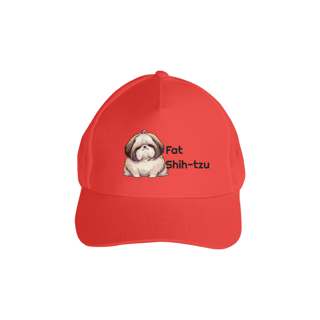 Nome do produto Boné Americano com Tela - Fat Shih-tzu - Modelo 1