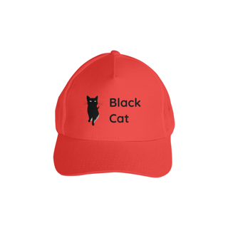 Nome do produto Boné Americano com Tela - Black Cat 1