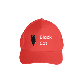 Nome do produto Boné Americano com Tela - Black Cat 1