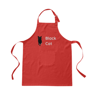 Nome do produto Avental de Brim - Black Cat 1