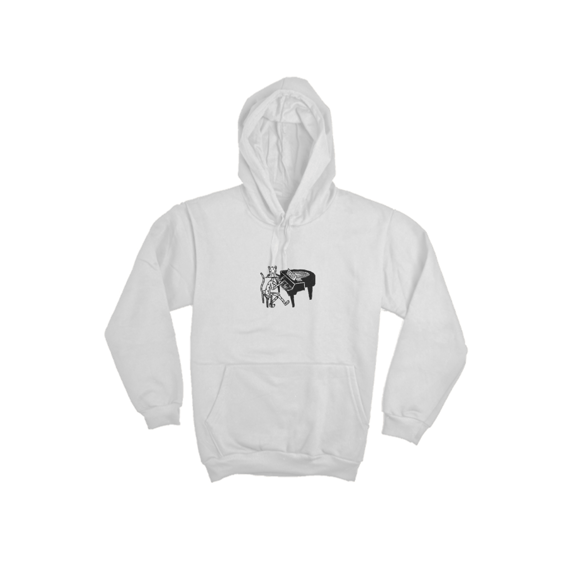 Moletom Canguru - Streetwear - Piano - Estampa Na Frente