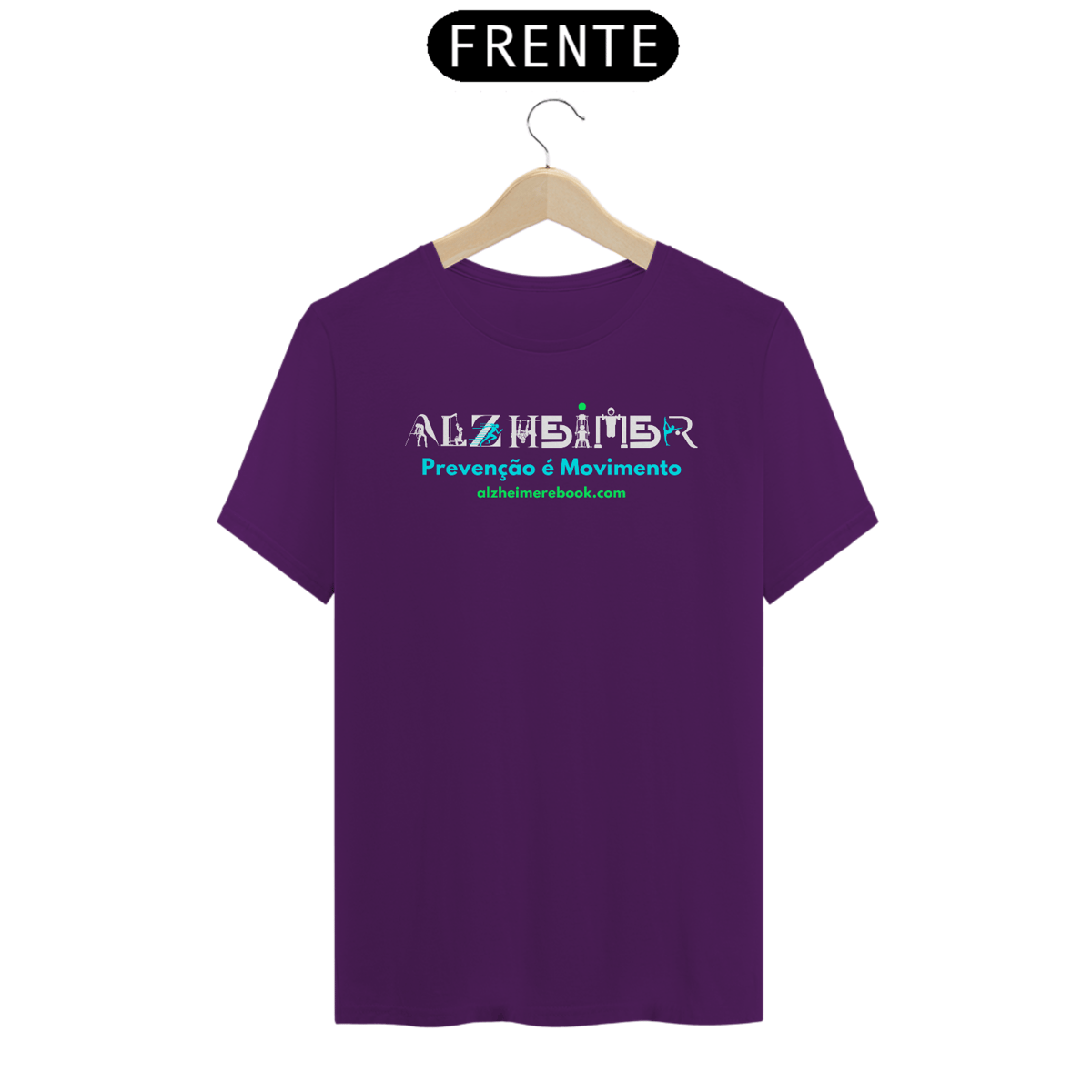 Nome do produto: Camisa Fevereiro Roxo - Alzheimer: Prevenção é Movimento