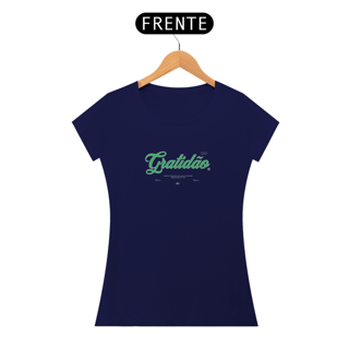 Nome do produto Tshirt Gratidão baby look