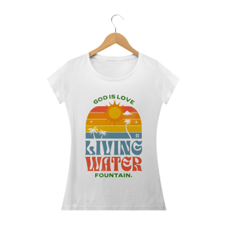 Nome do produto Tshirt: Deus é amor, fonte de água viva