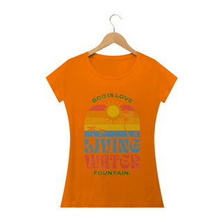 Nome do produto Tshirt: Deus é amor, fonte de água viva