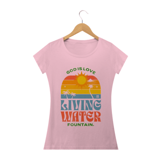 Nome do produto Tshirt: Deus é amor, fonte de água viva