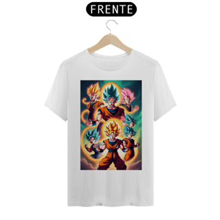 Camiseta Masculina Dragon Ball Versoes Goku