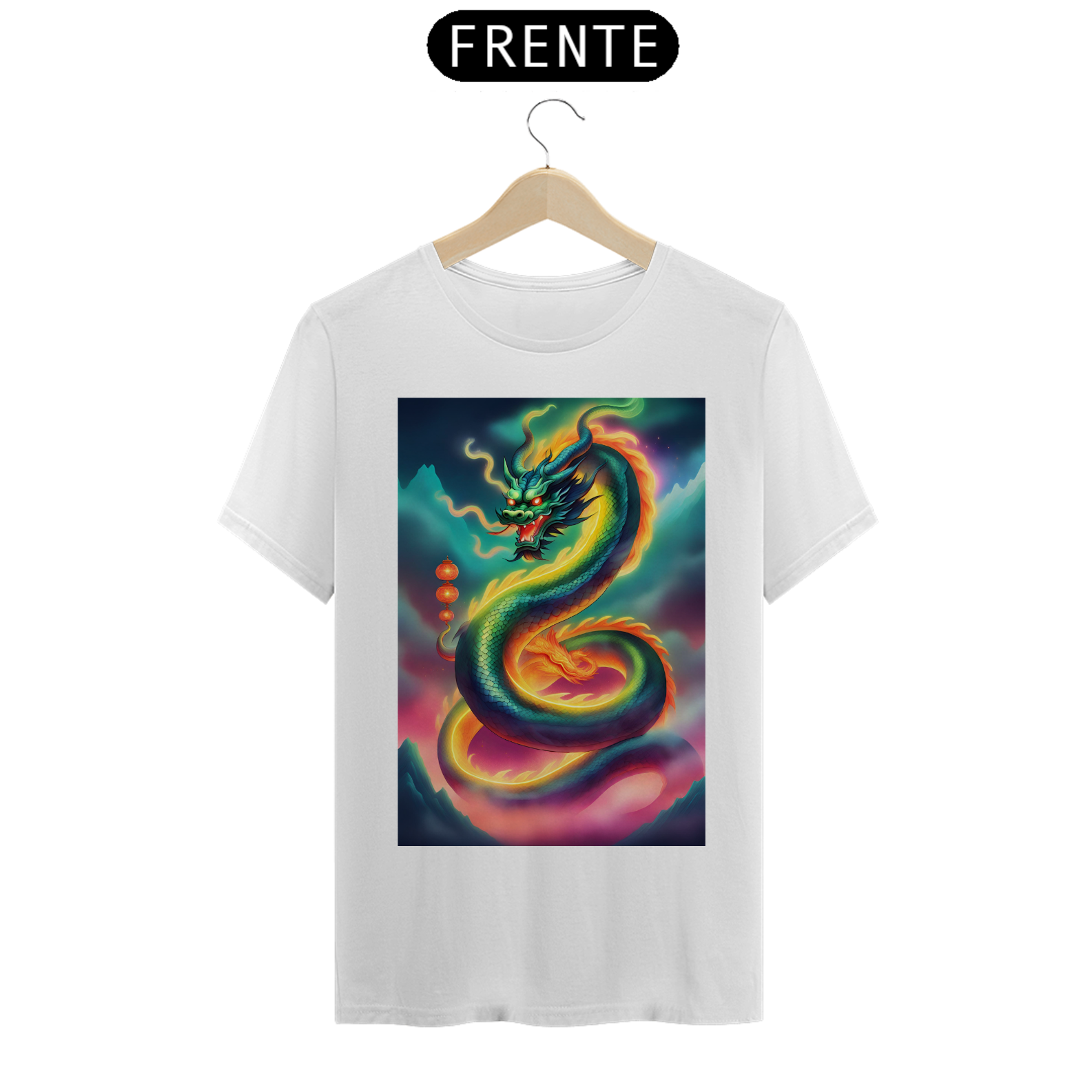 Camiseta Masculina Dragon Ball Shenlong Psicodélico