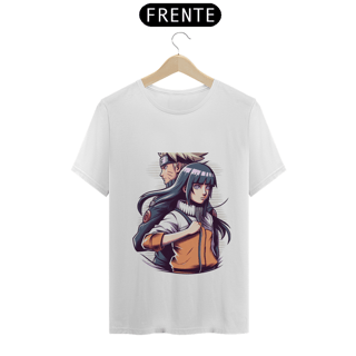 Camiseta Masculina Naruto Hinata e Naruto