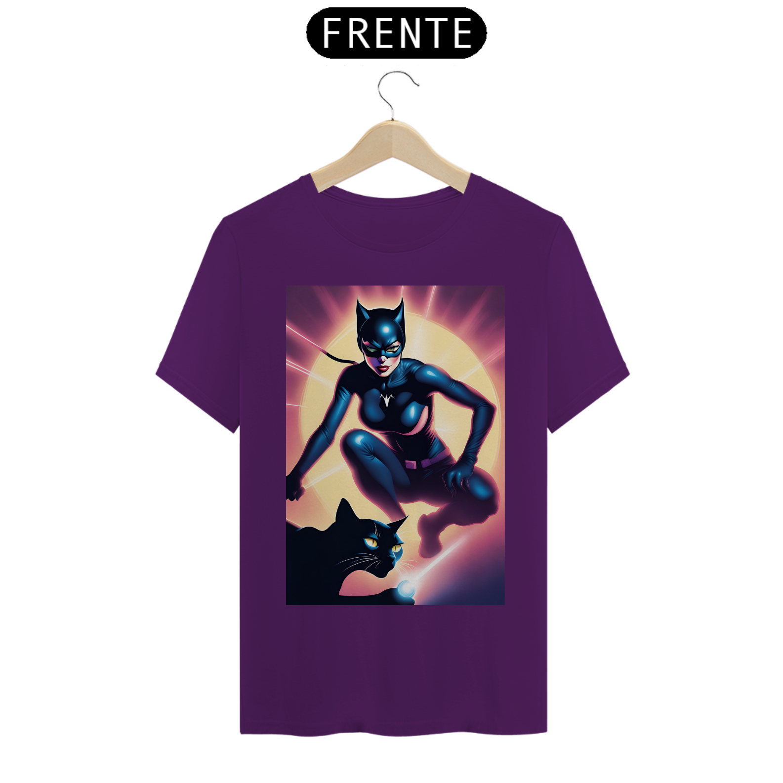 Camiseta Masculina  DC Mulher Gato