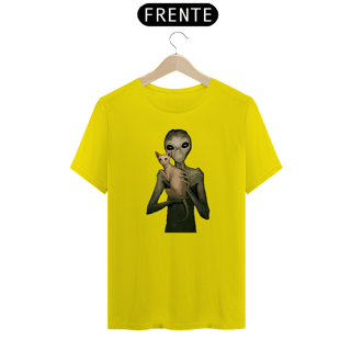 Nome do produto Camiseta Reta Alien and Cat